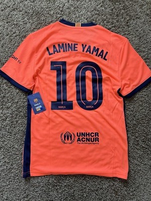 Lamine Yamal Number 10 fc Barcelona Jersey Neon Orange 2026 | eBay