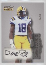 2022 Wild Card MATTE Auto Silver - Rose Gold Foil 24/25 Damone Clark Auto f1i