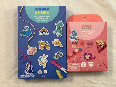 Mondo Llama Create -your-own Shrink Art + String art kits NEW