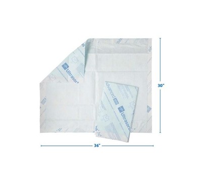 Medline Ultrasorb Advanced Premium Underpad Soft Quilted 30x36'' Super Absorb, 70
