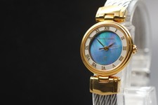 [Near MINT] PHILIPPE CHARRIOL St-Tropez 22mm Blue White Dial Qz Women's Watch