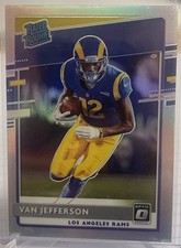 2020 Optic Van Jefferson Rated Rookie Card #176 Silver Holo Prizm Rams Titans