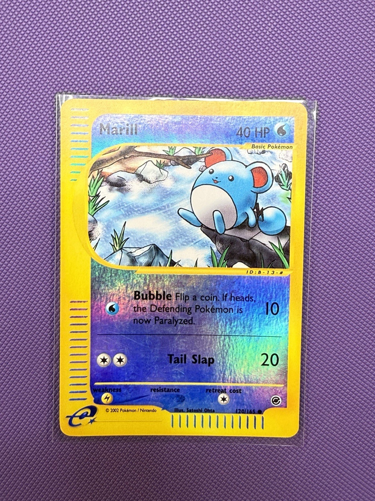 Marill 120/165 Expedition Base Set Reverse Holo LP Original Owner