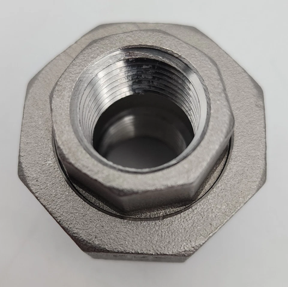 MERIT BRASS K487-08 Pipe Union: 1/2", 304 SS FNPT, Threaded, 150PSI (LOT OF 4) - Image 4 of 4