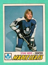 (1) STAN WEIR  1977-78 O-PEE-CHEE # 356  MAPLE LEAFS EX/EX+ CARD (M2307)