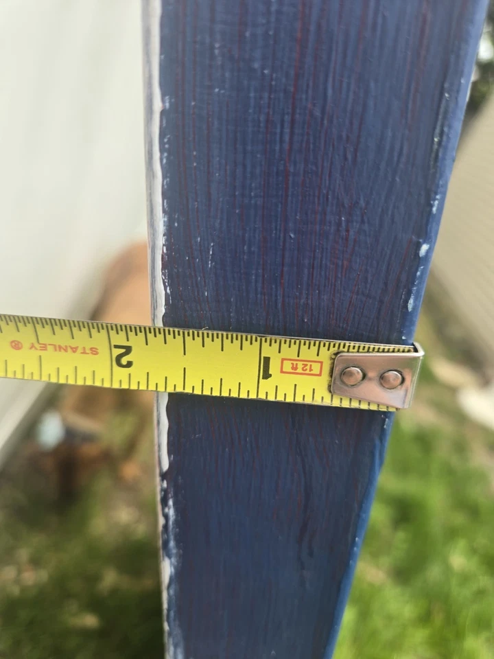 Puerta de entrada antigua de madera maciza con ventanas de cristal. 36 x 80 x 1 3/4 años 60 Foto 4 de 4