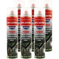 Bremsenreiniger Power Teilereiniger Fettlöser 6x 600ml Presto mit mehr Druck
