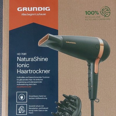 Grundig HD 7081 NaturaShine Ionic Haartrockner, Garantie noch bis 19.11.2026