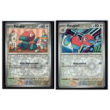 2 Card Pokemon TCG Collection - SV04: Paradox Rift - Porygon & Porygon 2 RH LP