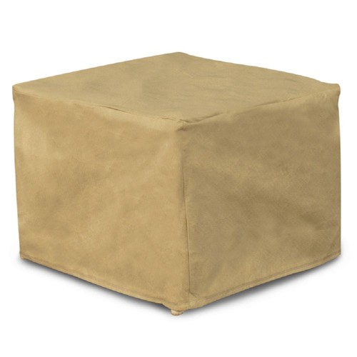 P4A01SF1 All-Seasons Square Patio Table Cover / Ottoman Cover, Large, Tan, La...