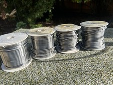 19 Lbs Of Bow Solder SN50 Lead/Tin. Solid Wire .125  , 1/8  Stained Glass