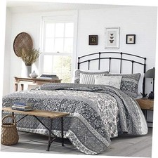 - Quilt Set, Reversible Cotton Bedding with Matching Shams, Ideal Bedding King