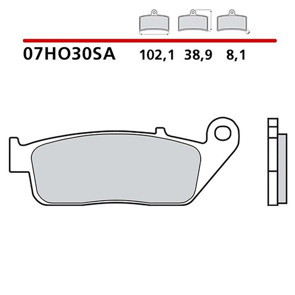 Brembo VORDERRADBREMSBELAGE-KIT FUR Honda CB F Hornet 600 11-13-COD. 07HO30SA-image