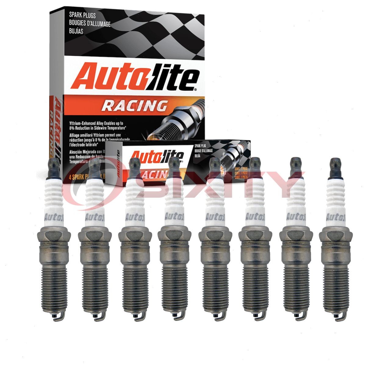 8 pc Autolite AR5262 Racing Spark Plugs for Ignition Secondary sf