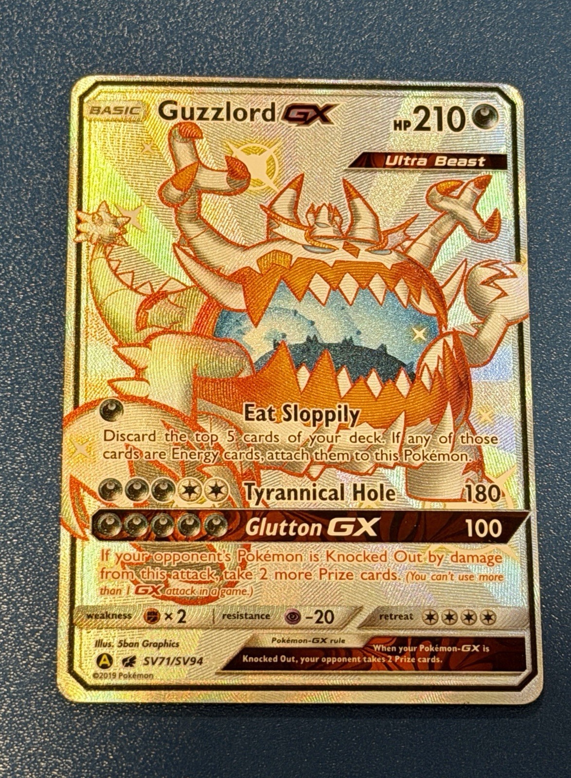 Guzzlord GX SV71/SV94 Hidden Fates: Shiny Vault - Pokemon Card - NM