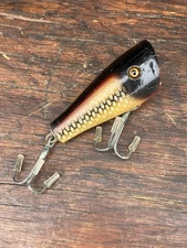 Creek Chub Midget Plunker In HTF White Scale Fishing Lure