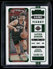 2022-23 Panini Contenders #91 Alperen Sengun Game Ticket Green