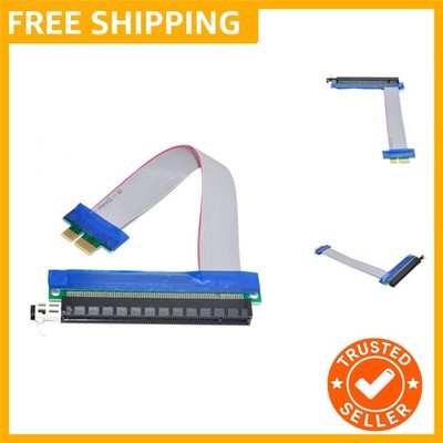 PCI-E Express 1x to 16x Extension Flex Cable Extender Converter Riser Card Ad...