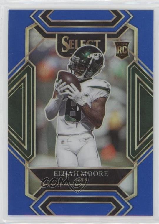 2021 Panini Select Club Level Blue Prizm 83/99 Elijah Moore #256 0q84