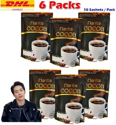 6 X Narita Cocoa Instant Drink Powder 10 Sachets
