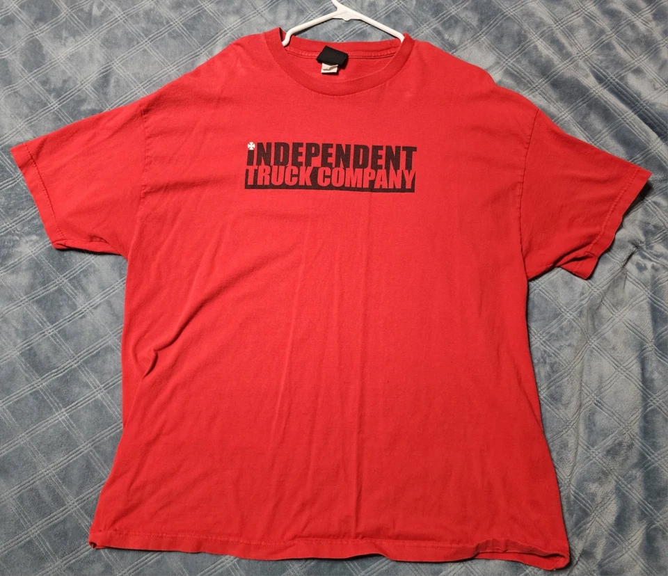 Independent Truck Company Indy Bars Logo Skateboards Red 2XL T-Shirt - Image 2 of 3