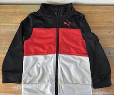 PUMA Boys 2pc Tracksuit Set Full Zip Jacket Pants Colorblock 24M