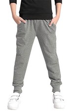 Kids Cotton Pull On Active Sports Jogger Track Sweat Pants for Little Boys 98...