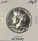 1967 UNC Special Mint Set JFK Half Dollar 40% Silver