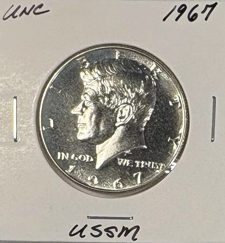 1967 UNC Special Mint Set JFK Half Dollar 40% Silver
