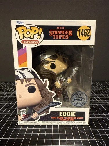 Funko Pop! STRANGER THINGS Eddie Metallic #1462 Special Edition w/ Protector