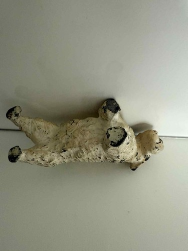 vintage Terrier / Schnauzer cold painted metal dog - Picture 6 of 11