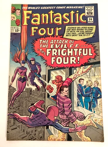 Fantastic Four 36 Vintage Silver Age Marvel Comics 1965
