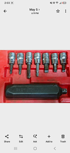 Snap On 3/8 Impact Driver Set