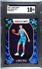 Lamelo Ball 2020-21 Panini Hoops Hyper Blue Rookie Card #223 SGC 10 GEM MINT *M3