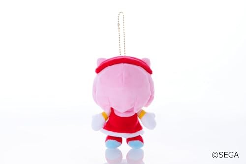 Sega Fave Sonic & Friends Amy Rose Mascot Plush Toy Doll Keychain New F/S - Picture 6 of 7