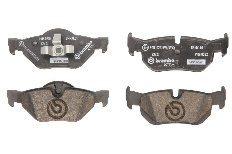 Brake Pads Set fits BMW 323 2.5 Rear 05 to 12 Brembo 34121288891 34121288892 New - Image 47