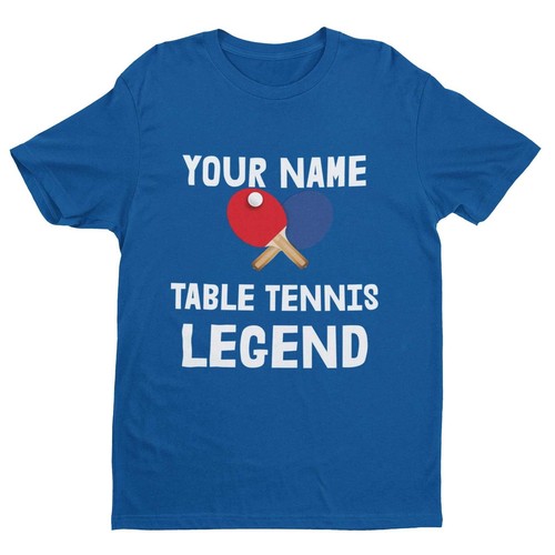 Camiseta Personalizada Leyenda Tenis de Mesa Niños - Camiseta Ping Pong Nombre Personalizado - Imagen 2 de 8