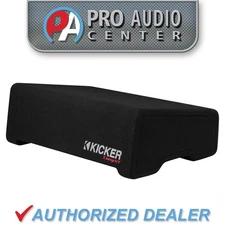 52CVTDF122 KICKER 12" CompVT Subwoofer Single Loaded Down Firing Enclosure 400W 