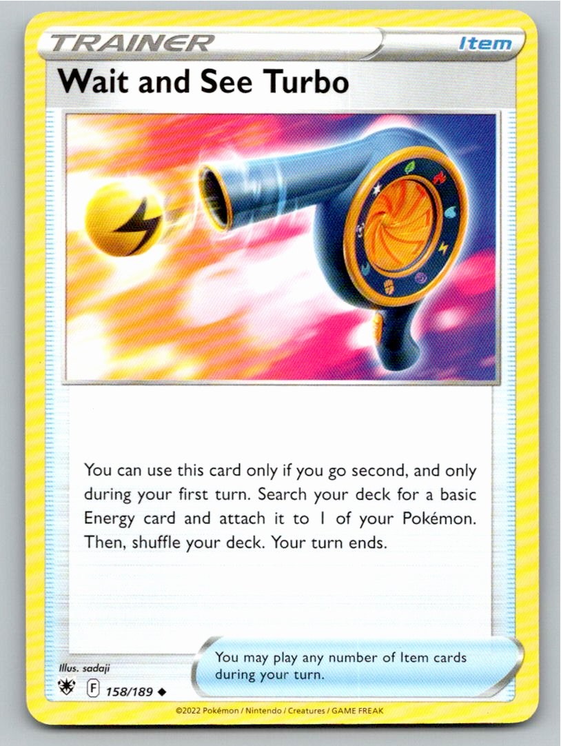 2022 POKEMON WAIT AND SEE TURBO ASTRAL RADIANCE 158/189 UC NM A57530 FREE S&H