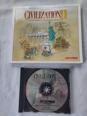 PC CD ROM Spiel Sid Meier s Civilization II mit Handbuch, Retro, Klassiker, 1996