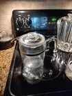 Vintage Pyrex Flameware Glass Percolator Coffee Pot, 7756-B6 Cup (missing stem )