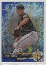 2017 Bowman Chrome Prospects Blue Shimmer Refractor Yeudy Garcia #BCP34 2a9