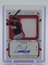 CONNOR WONG 2022 NATIONAL TREASURES SILHOUETTES ROOKIE PATCH RPA /99 Q6978