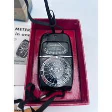 Vintage General Electric PR-1 Exposure Meter GE Light Meter with Box and Manuals