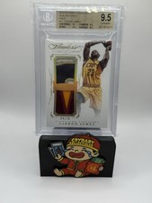 2014-15 Panini Flawless LeBron James Gold Dual GW Patches /10 BGS 9.5 Gem Mint