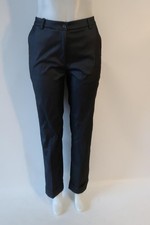 Womens Patrizia Pepe Firenze Blue Sheen Flat Front Exaggerated Cuff Pant 42 US/6