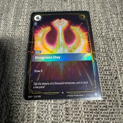 Progress Day Riftbound Origins 114/298 Spell Foil Meta League of Legends NM