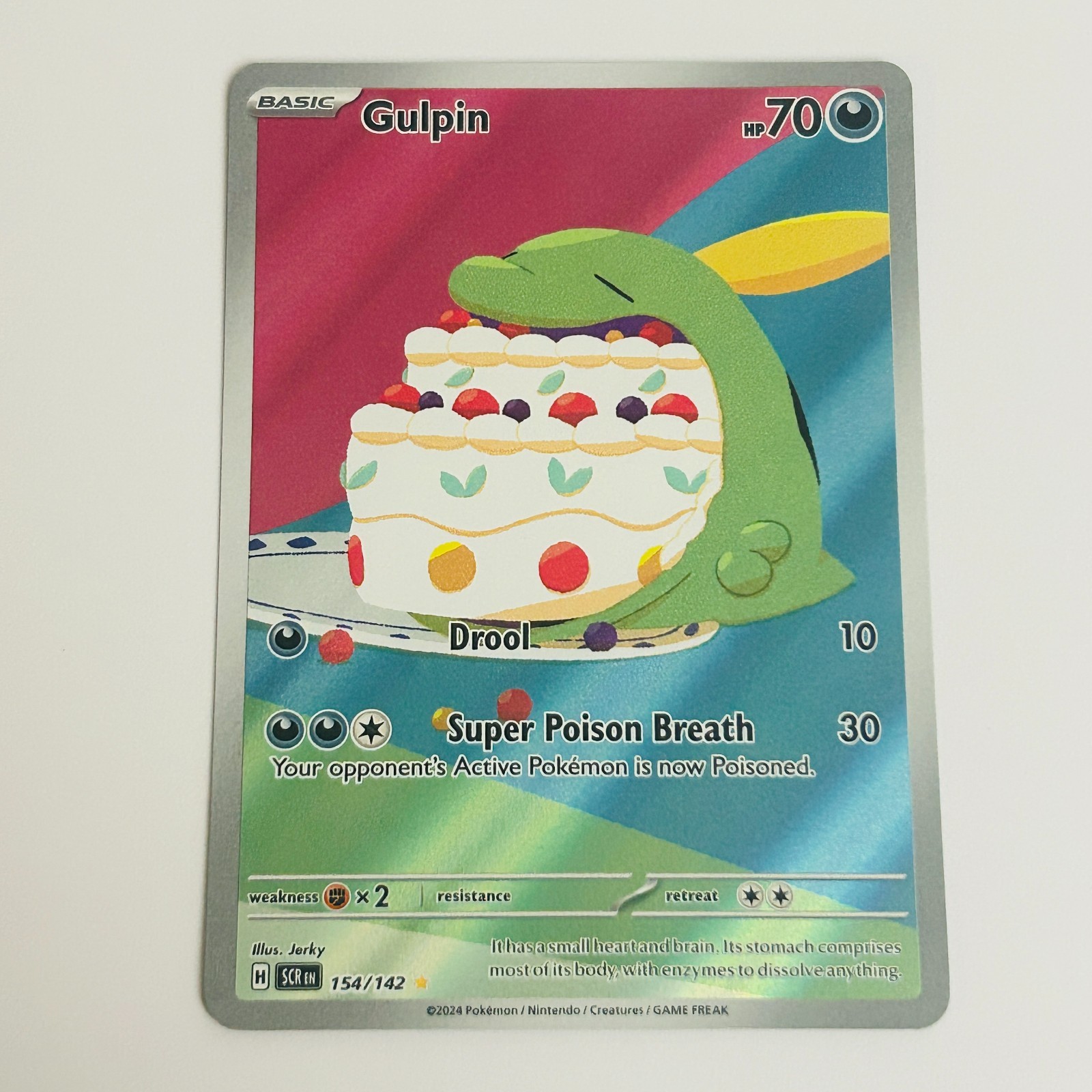Gulpin 154/142 Illustration Rare SV07: Stellar Crown Pokemon TCG NM
