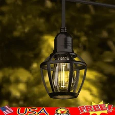 120V 10 Count LED Outdoor String Lights Weatherproof Festive Holiday Decor New