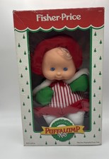 Vintage 1992 Fisher Price Christmas Caroler Puffalump Kids Soft Doll 4089 NEW